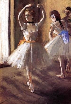 Edgar Degas - Two Dancers in the Studio I
