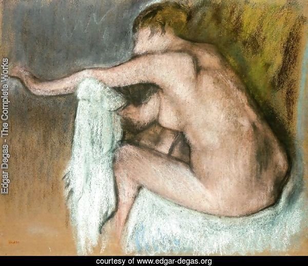 Woman Drying Her Arms