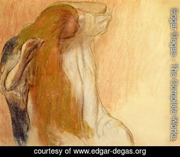 Edgar Degas - Woman Combing Her Hair V
