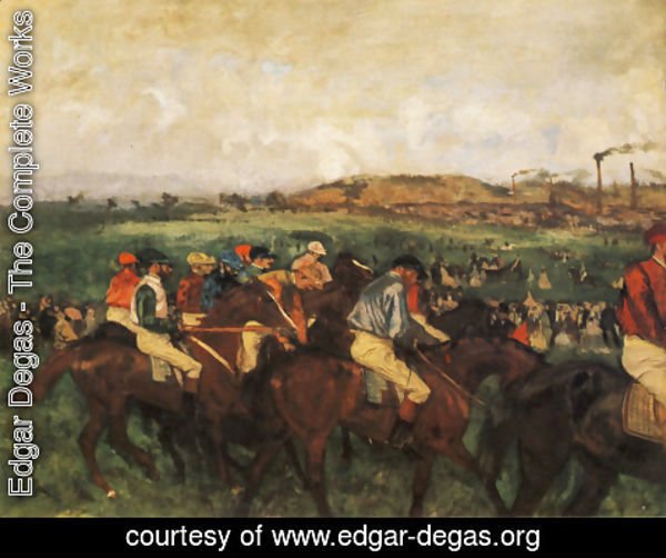 Edgar Degas - Gentlemen Jockeys Before Start