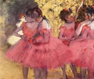 Edgar Degas - Dancers in Pink 2