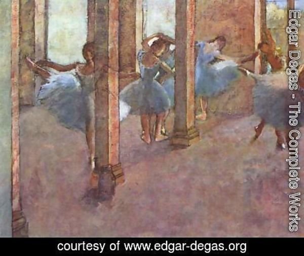 Edgar Degas - Dancers in the entrance hall