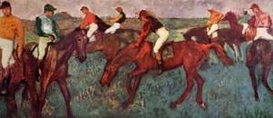 Edgar Degas - Jockeys training