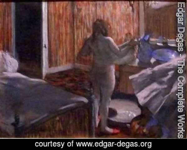Edgar Degas - Woman Drying Herself after the Bath