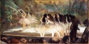 Edgar Degas - Ballet at the Paris Opers 1877