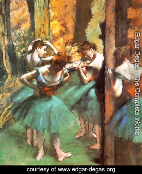 Edgar Degas - Dancers Pink and Green ca. 1890