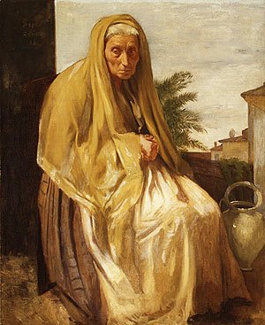Edgar Degas - The Old Italian Woman 1857