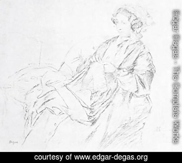 Edgar Degas - Dame agee