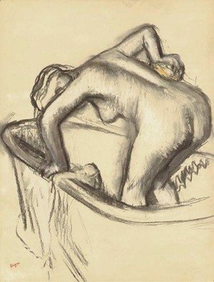 Edgar Degas - Femme s'epongeant le dos