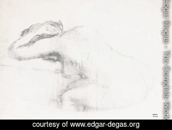 Edgar Degas - Femme se lavant dans sa baignoire