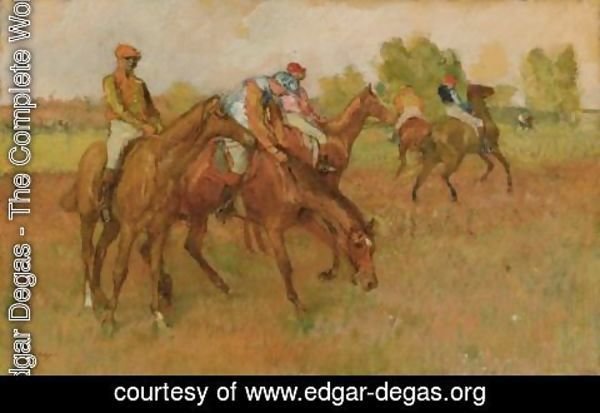 Edgar Degas - Avant La Course