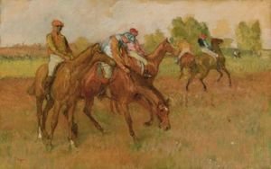 Edgar Degas - Avant La Course