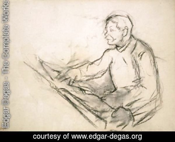 Edgar Degas - Etude Pour Un Portrait D'Homme (Portrait De Pagans)