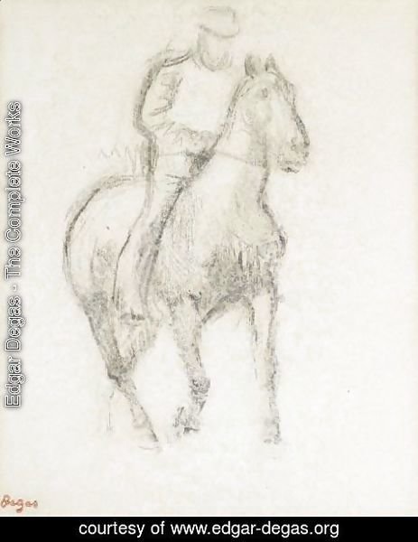 Edgar Degas - Cavalier (De Trois-Quarts Vers La Droite)
