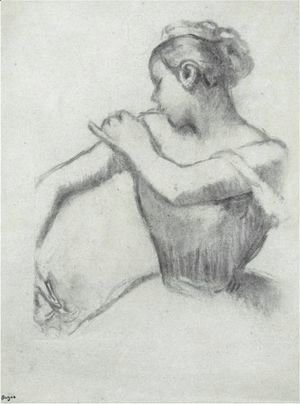 Edgar Degas - Danseuse Rajustant Son Epaulette 2