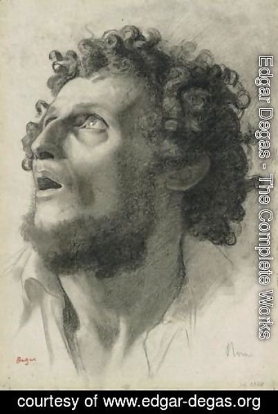 Portrait d'homme, Head of a Man 1856-1858
