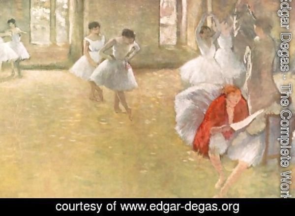 Edgar Degas - Dancers in the Rehearsal Hall
