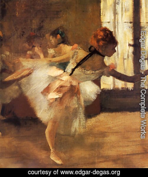 Edgar Degas - Repetition of the Dance (detail)