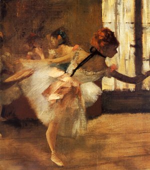 Edgar Degas - Repetition of the Dance (detail)