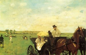 Edgar Degas - A Carriage At The Races
