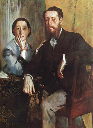 Edgar Degas - The Duke and Duchess Morbilli 1865