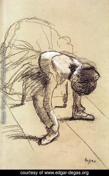 Edgar Degas - Seated Dancer Adjusting Her Shoes
