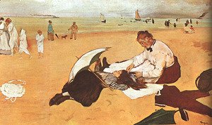 Edgar Degas - At the Beach 1876