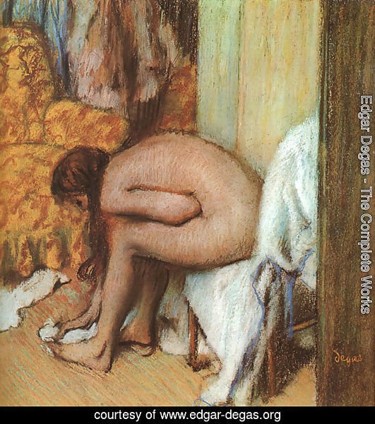After the Bath- Woman Drying her feet 1886