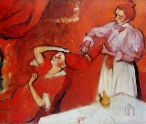Edgar Degas - Combing the Hair (unfinished) 1895