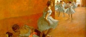 Edgar Degas - Dancers Climbing the Stairs 1886-90
