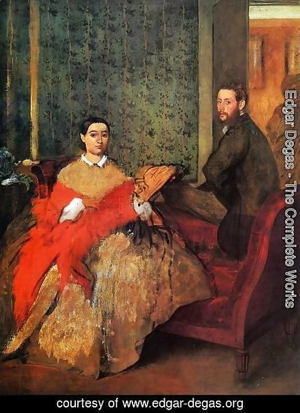 Edgar Degas - Edmondo and Therese Morbilli