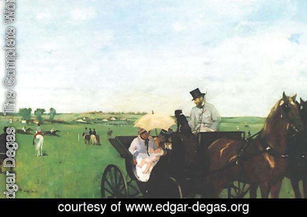 Edgar Degas - Carriage at the Races