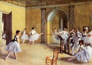 Edgar Degas - Dance Class at the Opera, rue Le Peletier