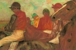 Edgar Degas - Horses with Jockeys