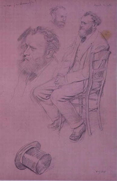 Study for a Portrait of Edouard Manet (1832-1883) 1864-66