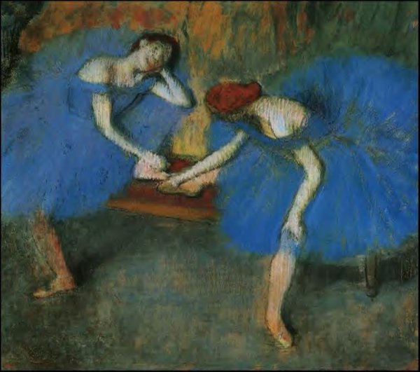 Two Dancers at Rest or, Dancers in Blue, c.1898
