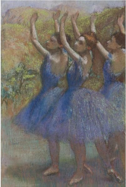 Trois Danseuses Jupes Violettes