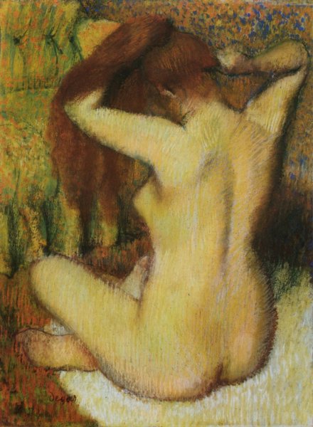 Woman Combing Her Hair II