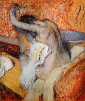 After the Bath, Woman Drying Herself