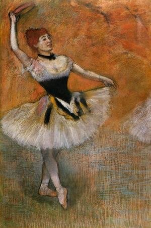 Edgar Degas - Dancer with a tambourine