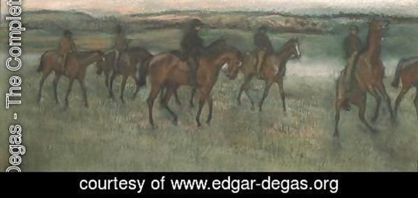 Edgar Degas - Racehorses
