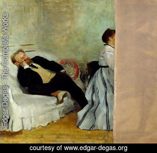 Edgar Degas - Monsieur and Madame Edouard Manet, 1868-69