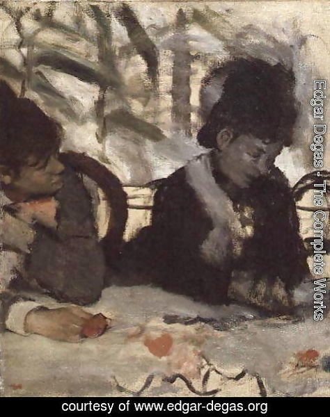 Edgar Degas - At the Cafe, c.1875-77