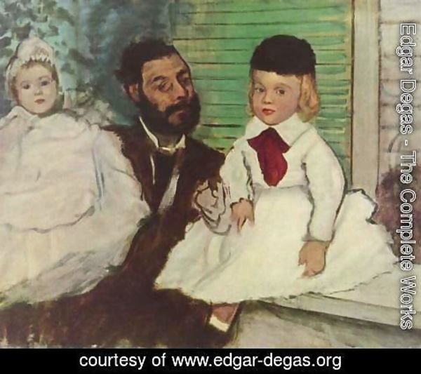 Edgar Degas - Comte Le Pic and his Sons