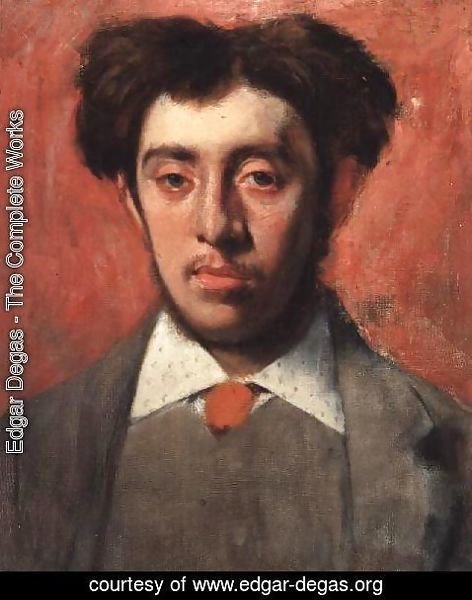Edgar Degas - Portrait of Albert Melida