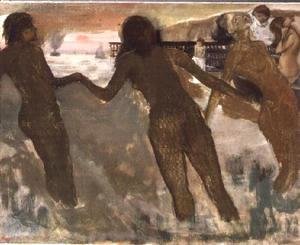 Edgar Degas - Three Girls Bathing