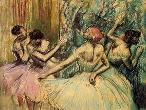 Edgar Degas - Dancers in the Wings, c.1899