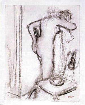 Edgar Degas - Woman at her Toilet, c.1890