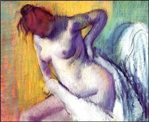 Edgar Degas - Woman drying herself 3