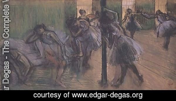 Edgar Degas - Dancers rehearsing